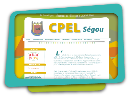 Web Design, Information Architecture, HTML CSS for CPEL Ségou, Mali